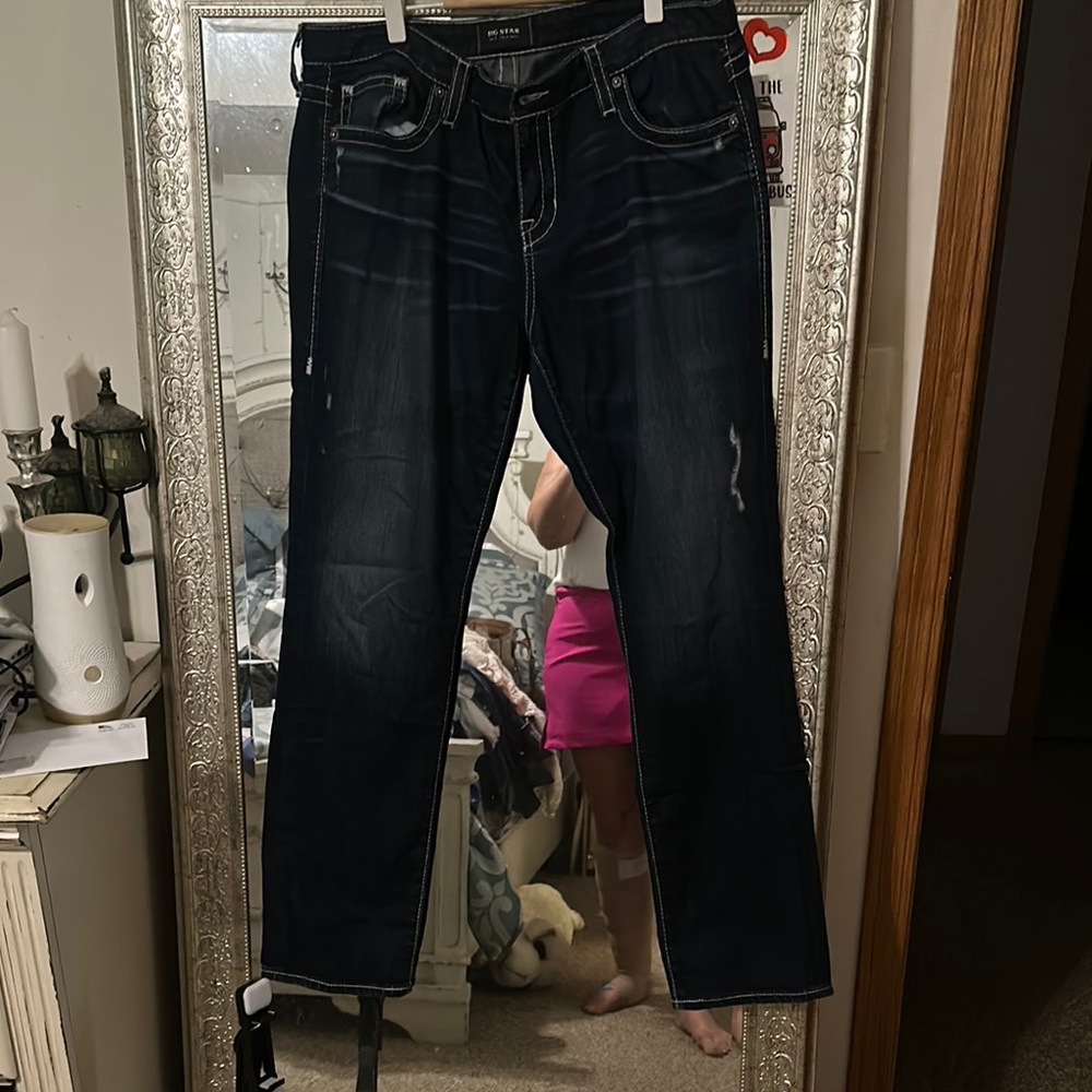 Big Star Women's Kate Straight Leg Jeans - Dark Blue